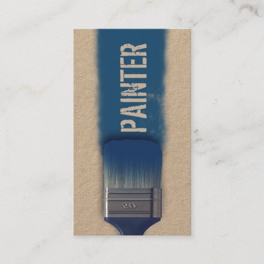 Afdekking van penseelpenselen voor kunstwerken visitekaartje (Voorkant)
