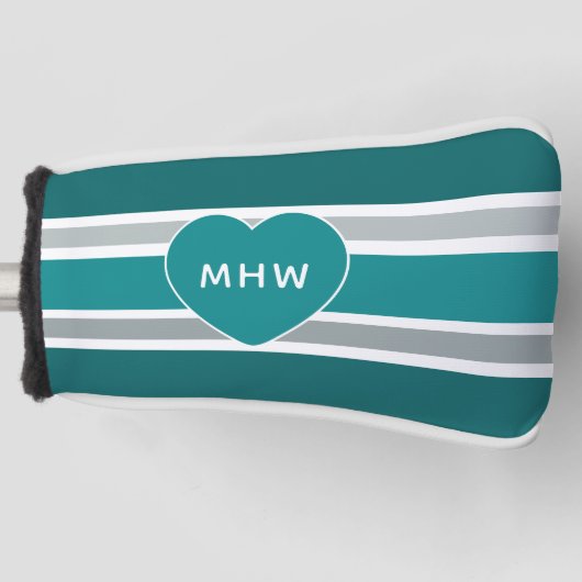 Afdekking van speciale strips en speciale monogram golfheadcover (Voorkant)