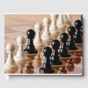 Afdekkingen op Chess Board Event Date in Spine Gastenboek