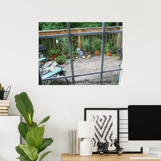 Afdekplaat in venster poster (Thuiskantoor)