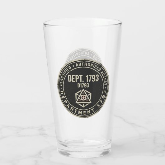 Afdeling 1793 Glas Cup (Achterkant)