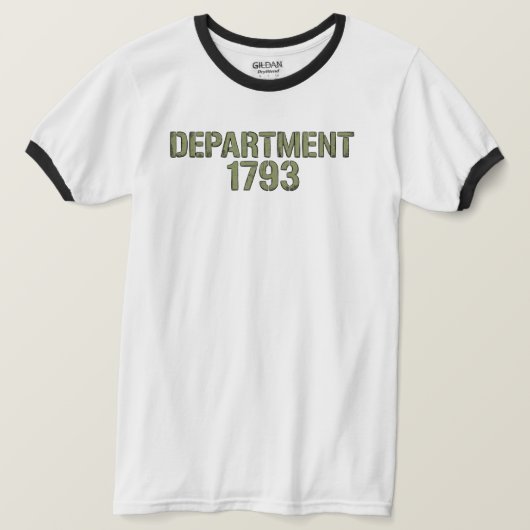 Afdeling 1793 Ringer T-shirt (Design voorkant)