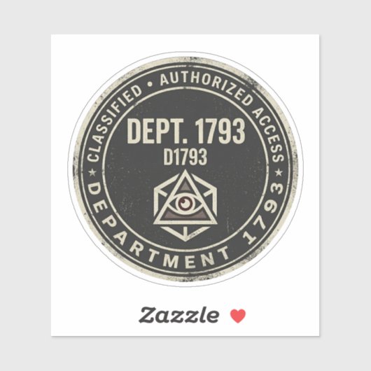 Afdeling 1793 Vinyl Sticker (Vel)