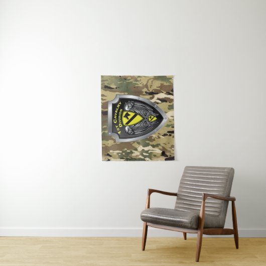 Afdeling 1 stevige cavalerie wandkleed (In situ)