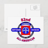 AFDELING 82DE LUCHTVAARTMAATSCHAPPIJ "ALLE AMERIKA BRIEFKAART (Voorkant / Achterkant)