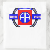 AFDELING 82DE LUCHTVAARTMAATSCHAPPIJ "ALLE AMERIKA RECHTHOEKIGE STICKER (Tas)