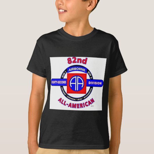 AFDELING 82DE LUCHTVAARTMAATSCHAPPIJ "ALLE AMERIKA T-SHIRT (Voorkant)