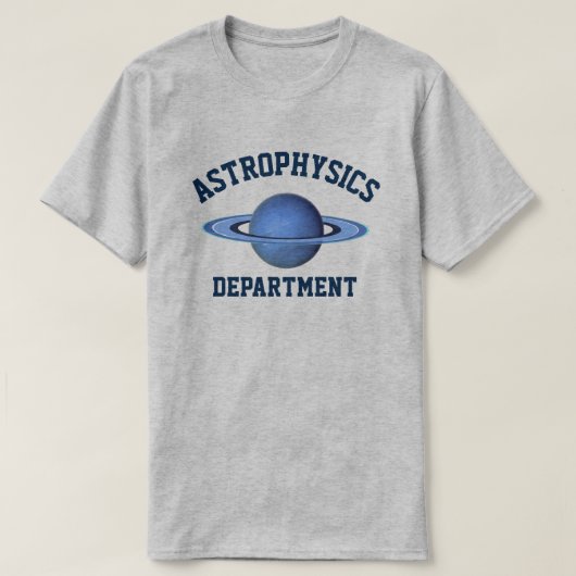 Afdeling astrofysica t-shirt (Design voorkant)