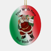 Afdeling brandweerkorter Aangepast Keramisch Ornament (Rechts)