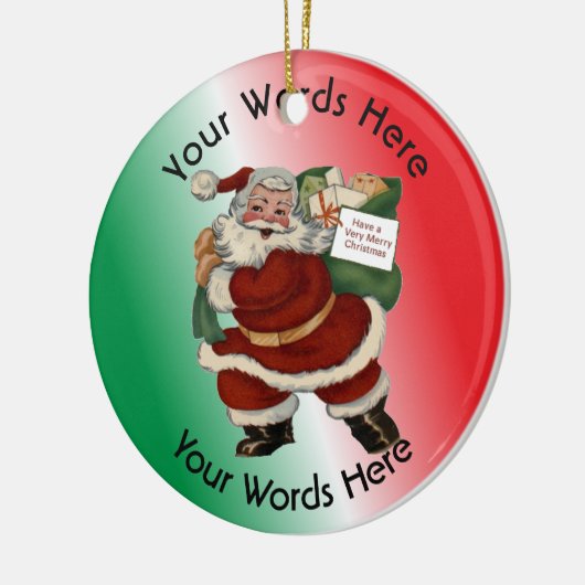 Afdeling brandweerkorter Aangepast Keramisch Ornament (Links)