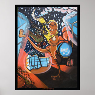 Afdeling door Bubbles Poster