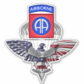 Afdeling Eagle Veteran Sticker (Voorkant)