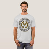 Afdeling Echt Leven Grappige Vintage Badge T-shirt (Voorkant volledig)