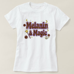 Afdeling Echt Leven Melanine Magie - Retro 70s T-shirt