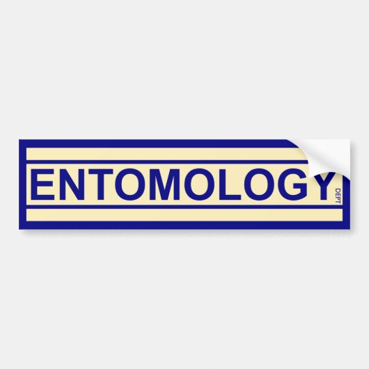 Afdeling Entomologie Bumpersticker (Voorkant)