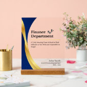 afdeling Gepersonaliseerde Financiën Acryl Bord (Huwelijk)