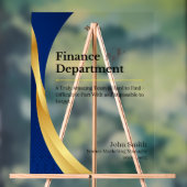 afdeling Gepersonaliseerde Financiën Acryl Bord (Neutraal)