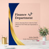 afdeling Gepersonaliseerde Financiën Acryl Bord (Huwelijk)