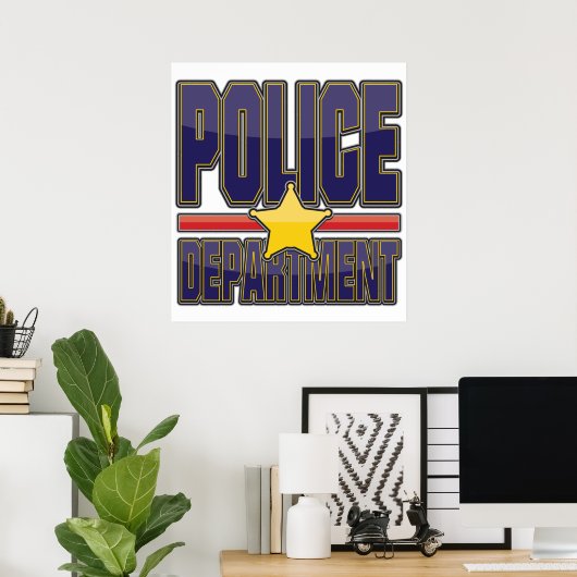 Afdeling Gloss Police Poster (Thuiskantoor)