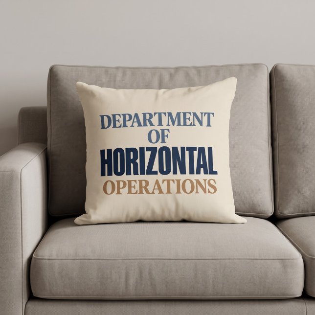 Afdeling Horizontale Operaties Grappig Kussen (Creator heeft geüpload)