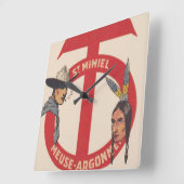 Afdeling Logo militaire eenheid AMerican Vierkante Klok (Hoek)