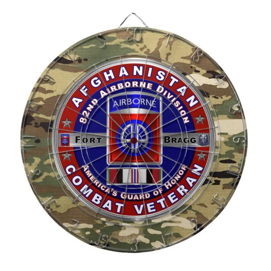Afdeling Luchtvaart Afghanistan Veteraan Dartbord (Voorkant)