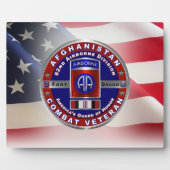 Afdeling Luchtvaart Afghanistan Veteraan Fotoplaat (Voorkant)