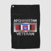 Afdeling Luchtvaart Afghanistan Veteraan Golfhanddoek (Voorkant)