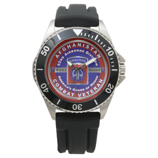 Afdeling Luchtvaart Afghanistan Veteraan Horloge (Voorkant)