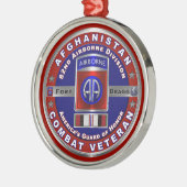 Afdeling Luchtvaart Afghanistan Veteraan Metalen Ornament (Links)