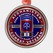 Afdeling Luchtvaart Afghanistan Veteraan Metalen Ornament (Voorkant)