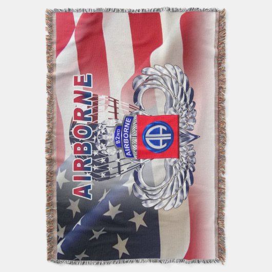 Afdeling Luchtvaart "AIRBORNE" Deken (Voorkant Verticaal)