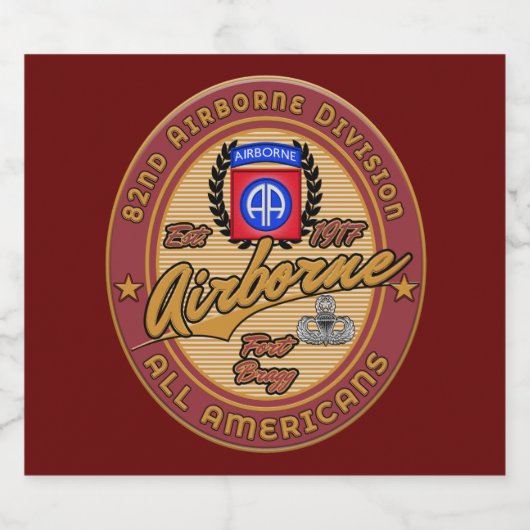 Afdeling Luchtvaart Bier Etiket (Enkel label)