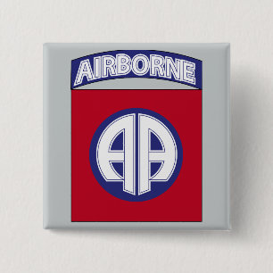 Afdeling Luchtvaart - Combat Service Vierkante Button 5,1 Cm