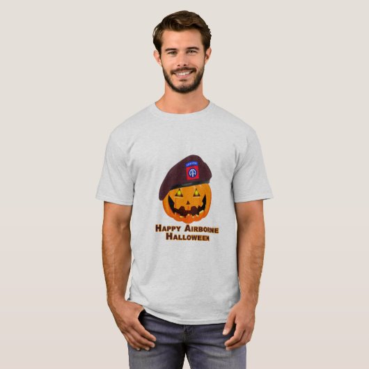 Afdeling Luchtvaart - Happy Airborne Halloween T-shirt (Voorkant volledig)