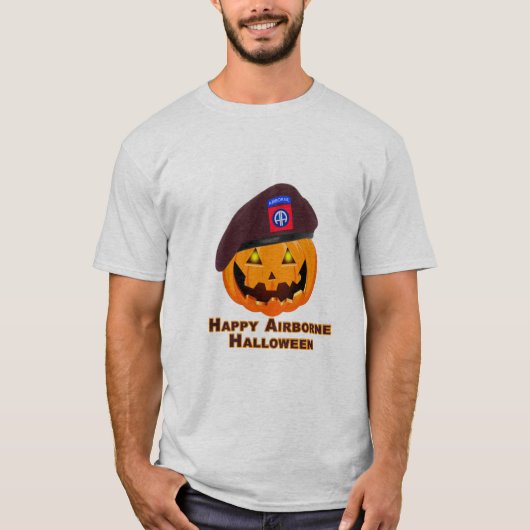 Afdeling Luchtvaart - Happy Airborne Halloween T-shirt (Voorkant)