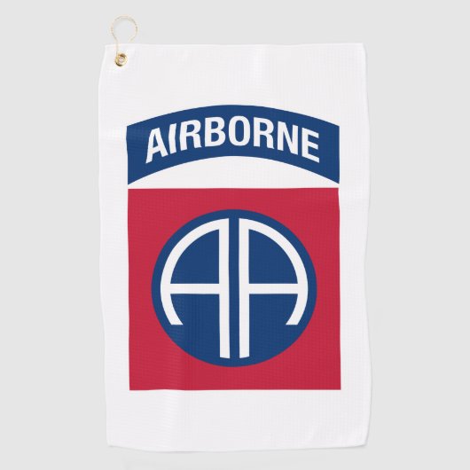 Afdeling Luchtvaart Insignia Militaire Veteraan Golfhanddoek (Voorkant)