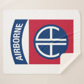 Afdeling Luchtvaart Insignia Militaire Veteraan Sherpa Deken (Voorkant (horizontaal))