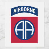 Afdeling Luchtvaart Insignia Militaire Veteraan Wijn Etiket (Enkel label)