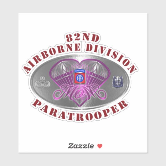 Afdeling Luchtvaart Paratrooper MOM Sticker (Vel)