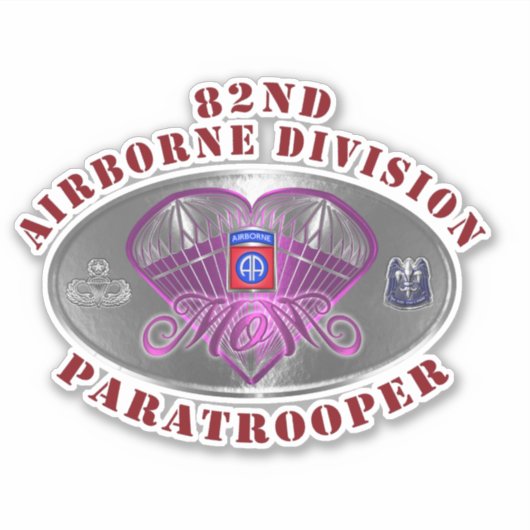 Afdeling Luchtvaart Paratrooper MOM Sticker (Voorkant)
