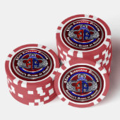 Afdeling Luchtvaart Poker Chips (Opstapeling)