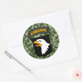 Afdeling Luchtvaart Ronde Sticker (Envelop)