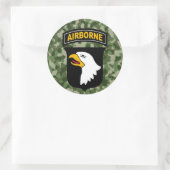 Afdeling Luchtvaart Ronde Sticker (Tas)