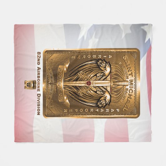 Afdeling Luchtvaart Sint-Michael Fleece Deken (Voorkant (Horizontaal))