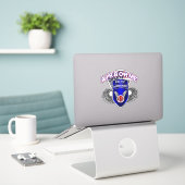 Afdeling Luchtvaart Sticker (Laptop op bureau)