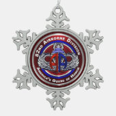 Afdeling Luchtvaart  Tin Sneeuwvlok Ornament (Voorkant)