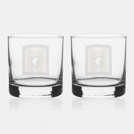 Afdeling Luchtvaart Whisky Glas (Achterkant)