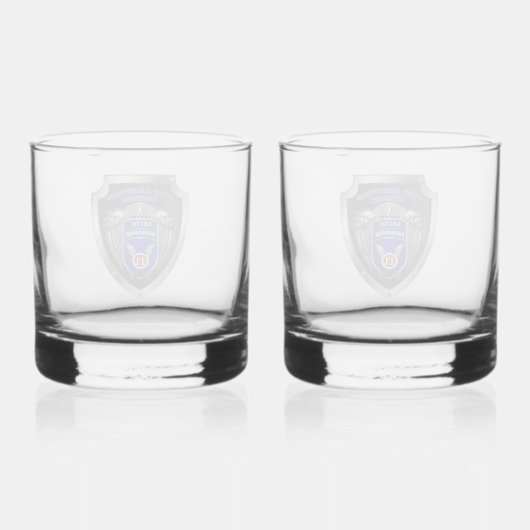 Afdeling Luchtvaart Whisky Glas (Achterkant)