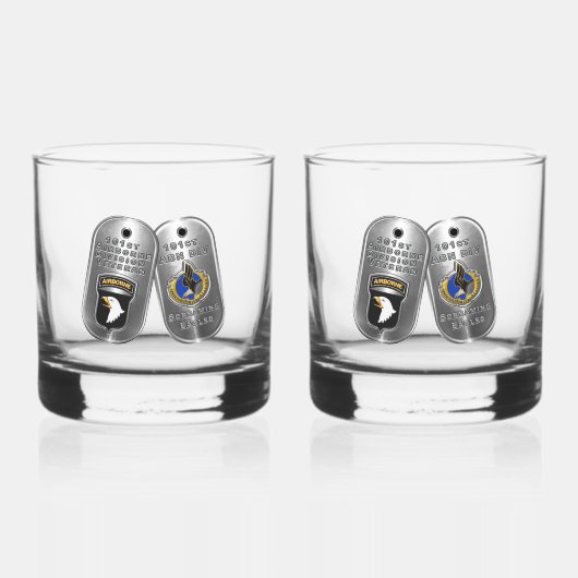 Afdeling Luchtvaart Whisky Glas (Voorkant)